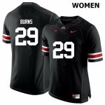 Women's Ohio State Buckeyes #29 Rodjay Burns Black Nike NCAA College Football Jersey February DBW2244EI
